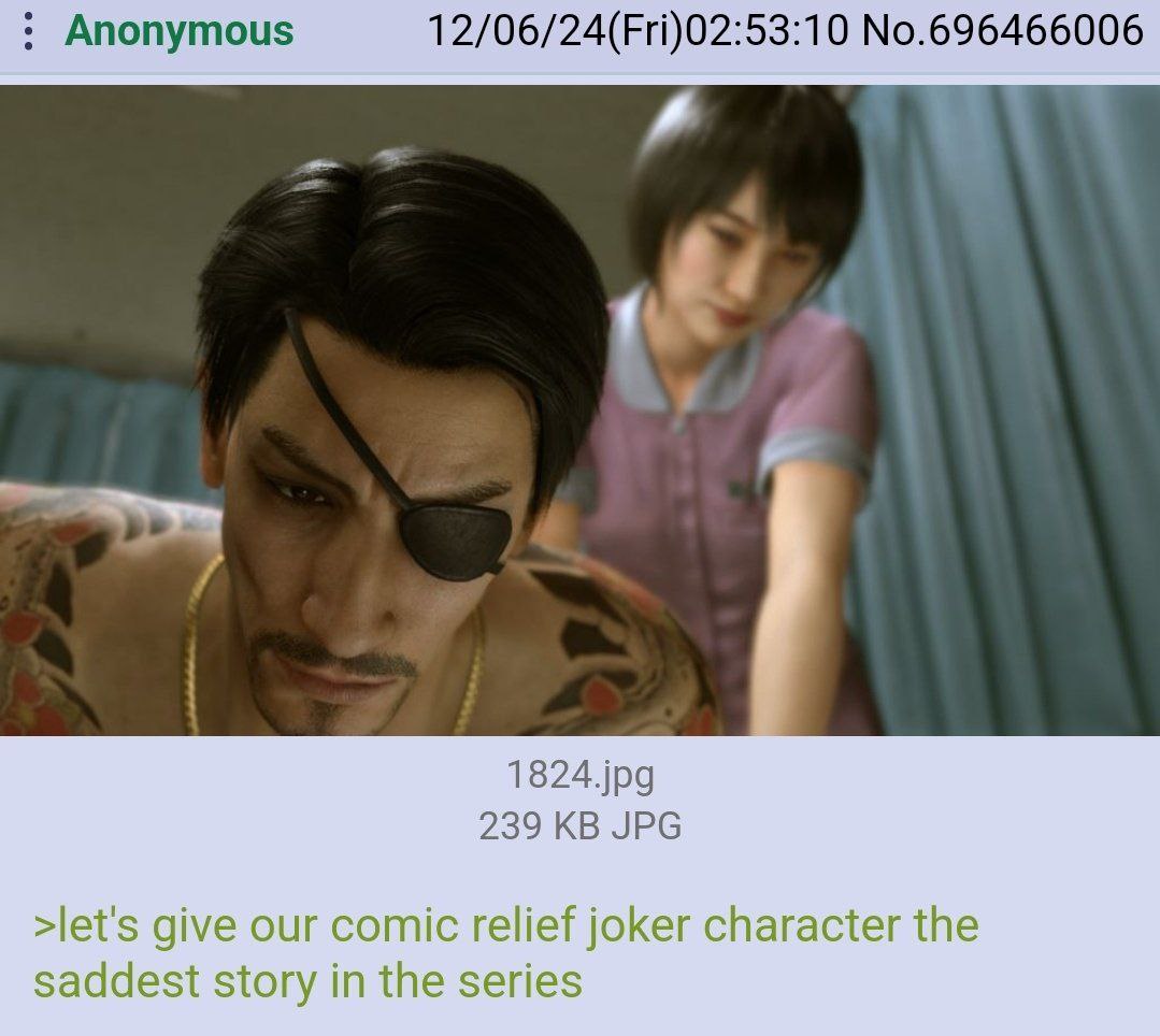 Anonymous 12/06/24(Fri)02:53:10 No.696466006 a 239 JPG >let's give our comic relief joker character the saddest story in the series