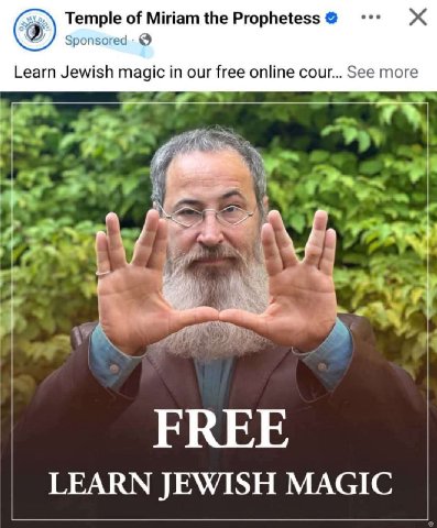 Temple of Miriam the Ргорнеез$ Ж Sponsored Learn Jewish magic in our free online cour... See more 2. a 1 4 17. у LEARN JEWISH MAGIC