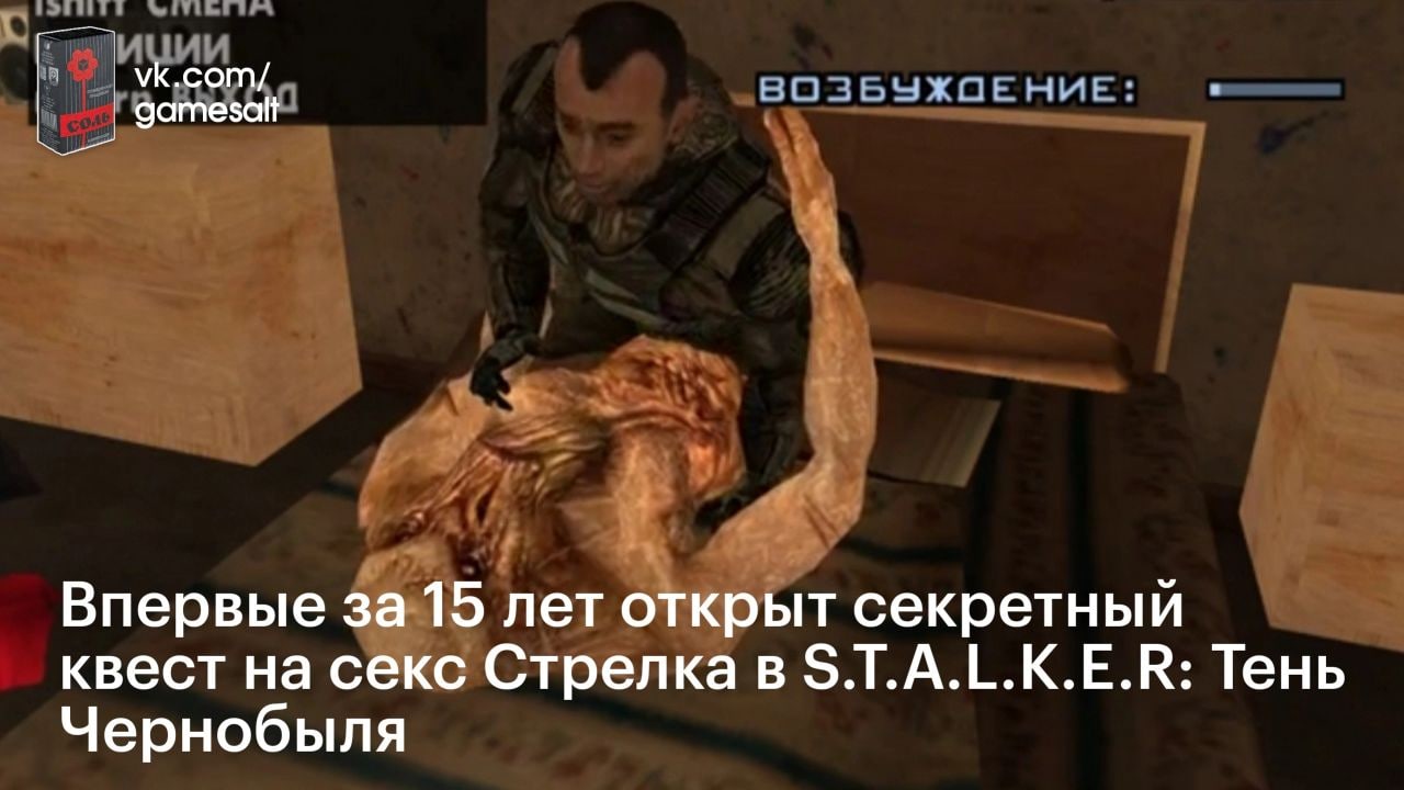 vk.com/ НИЕ gamesalt Впервые за 15 лет открыт секретный квест на секс Стрелка в S.T.A.L.K.E.R: Тень Чернобыля