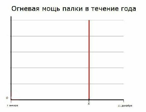 Огневая мощь палки в течение года 1 января 31 декабря