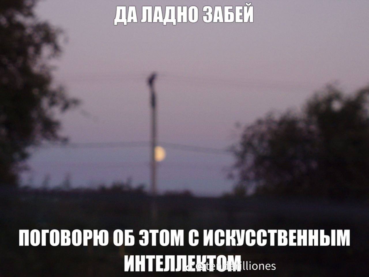 ДА ЛАДНО ЗАБЕЙ ПОГОВОРЮ 06 ЭТОМ С ИСКУССТВЕННЫМ ИНТЕЛЛЕНТОМ