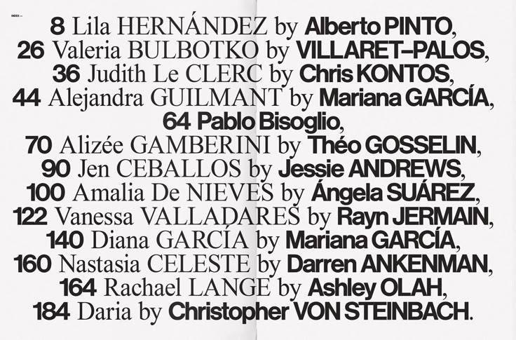 8 Lila HERNANDEZ Alberto PINTO, 26 Valeria BULBOTKO 36 Judith CLERC Chris KONTOS, 44 Alejandra GUILMANT Mariana GARCIA, blo Bisoglio, 70 Alizée GAMBERINI Théo GOSSELIN, 90 Jen CEBALLOS Jessie ANDREWS,