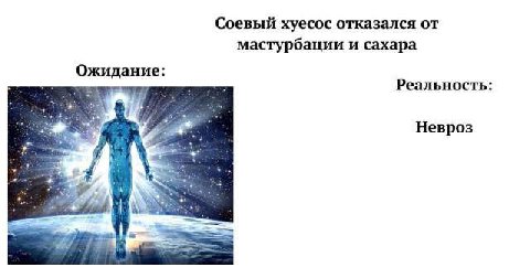 Соевый хуесос отказался от мастурбации и сахара Ожидание Реальность: Невроз