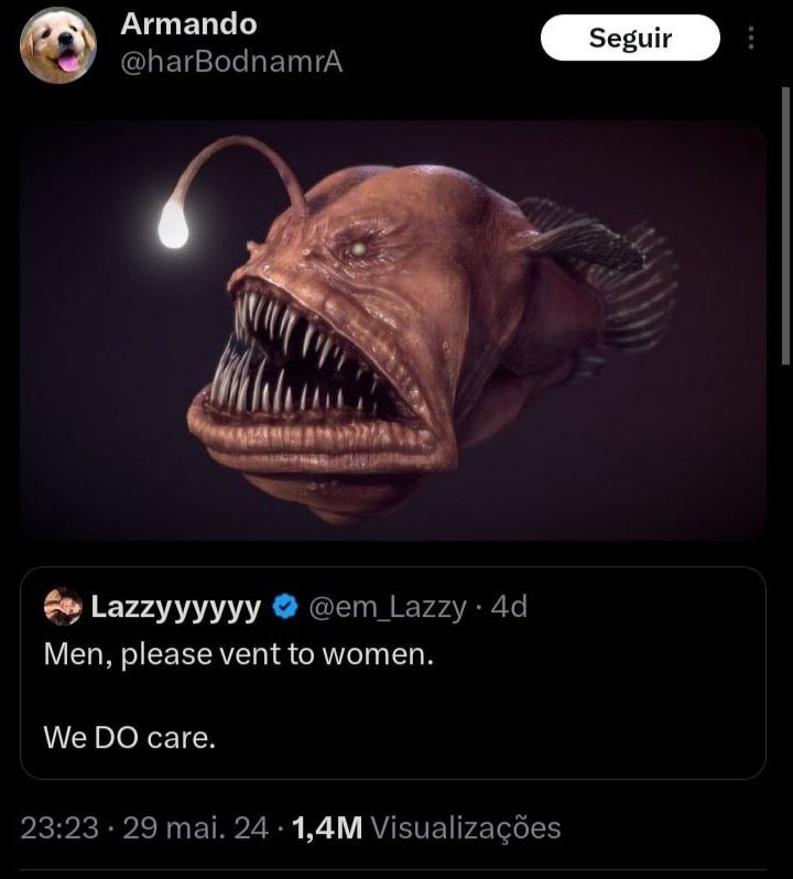 Armando if Lazzyyyyyy Men, please vent to women We care.
