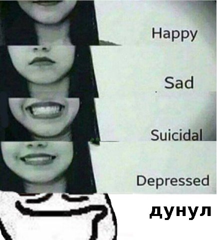 Нарру Sad Depressed