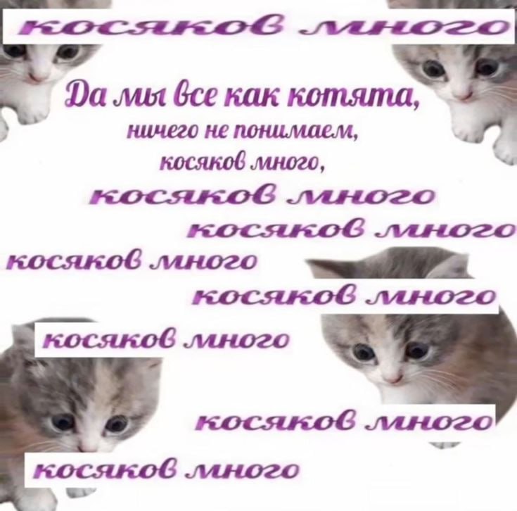 все как котята, ничего не понимаем, косяков много, ллного KOCAKOGC ллного .ллного ллного