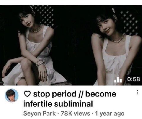 0:58 stop period become infertile subliminal Seyon Park views 1 year ago