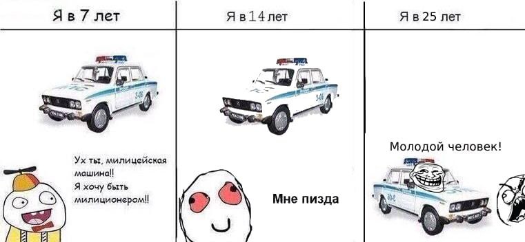 7 лет лет Молодой человек! ты, милицейская Я хочу быть милиционером!! Мне пизда 2