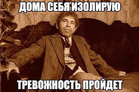 ДОМА СЕБЯ ИЗОЛИРУЮ ТРЕВОЖНОСТЬ ПРОЙДЕТ