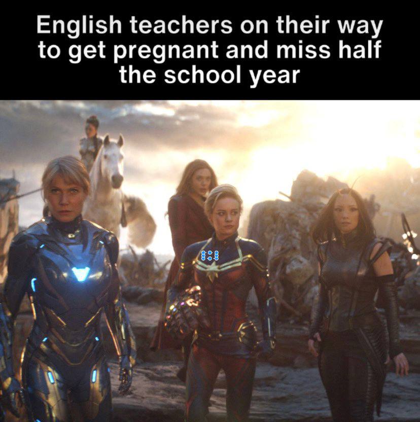 English teachers on their мау to get pregnant and miss half the school year