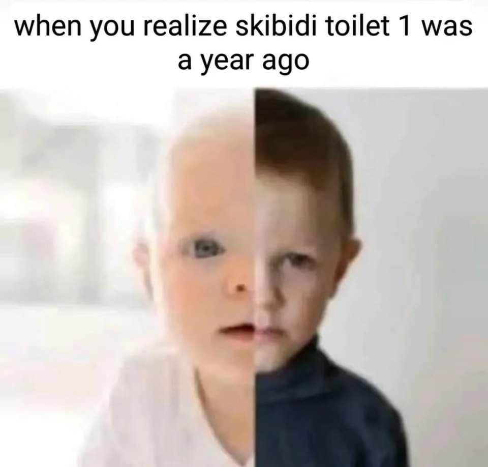 when you realize skibidi toilet 1 was a year ago