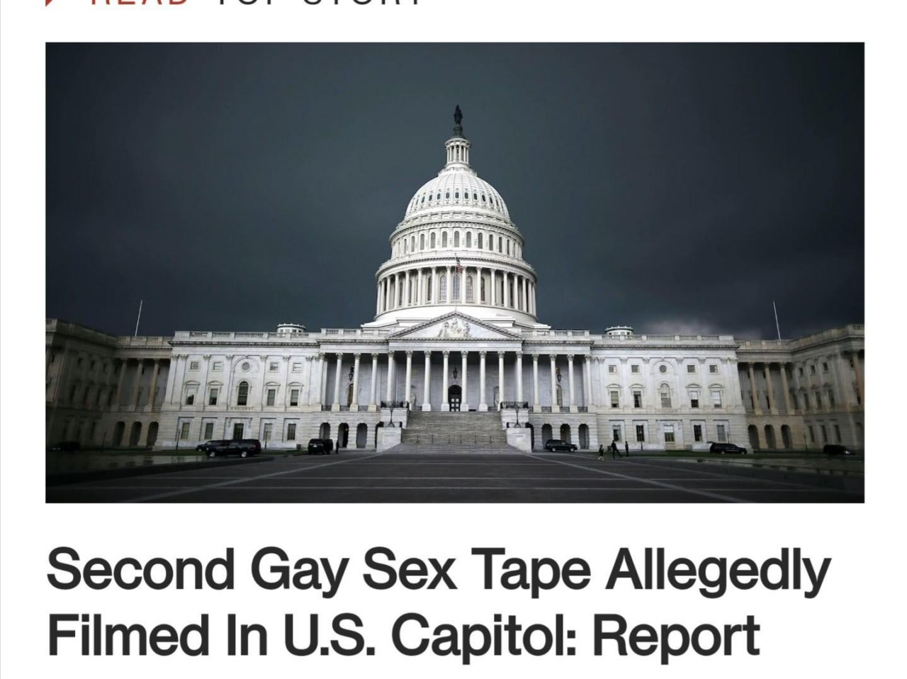Second Gay Sex Tape Allegedly Filmed In Capitol: Report