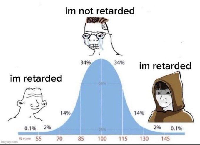 not retarded 34% 34% retarded retarded 14% 14% 0.1% 2% 2% 0.1% 509+ 55 70 85 100 115 130 145