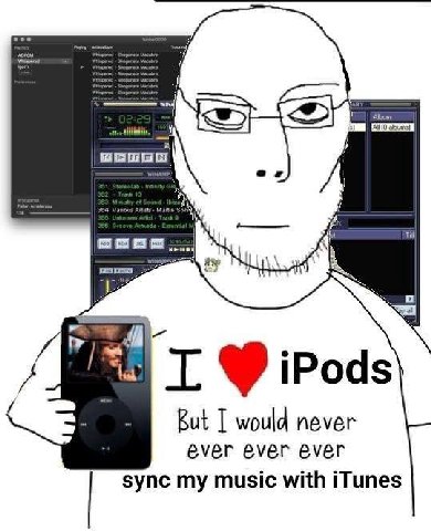 iPods would never éver ever ever sync my music with iTunes