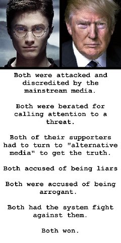 Both were attacked and discredited the mainstream media. Both were berated for calling attention to a threat. Both of their supporters had to turn to "alternative media" to get the truth. Both accused