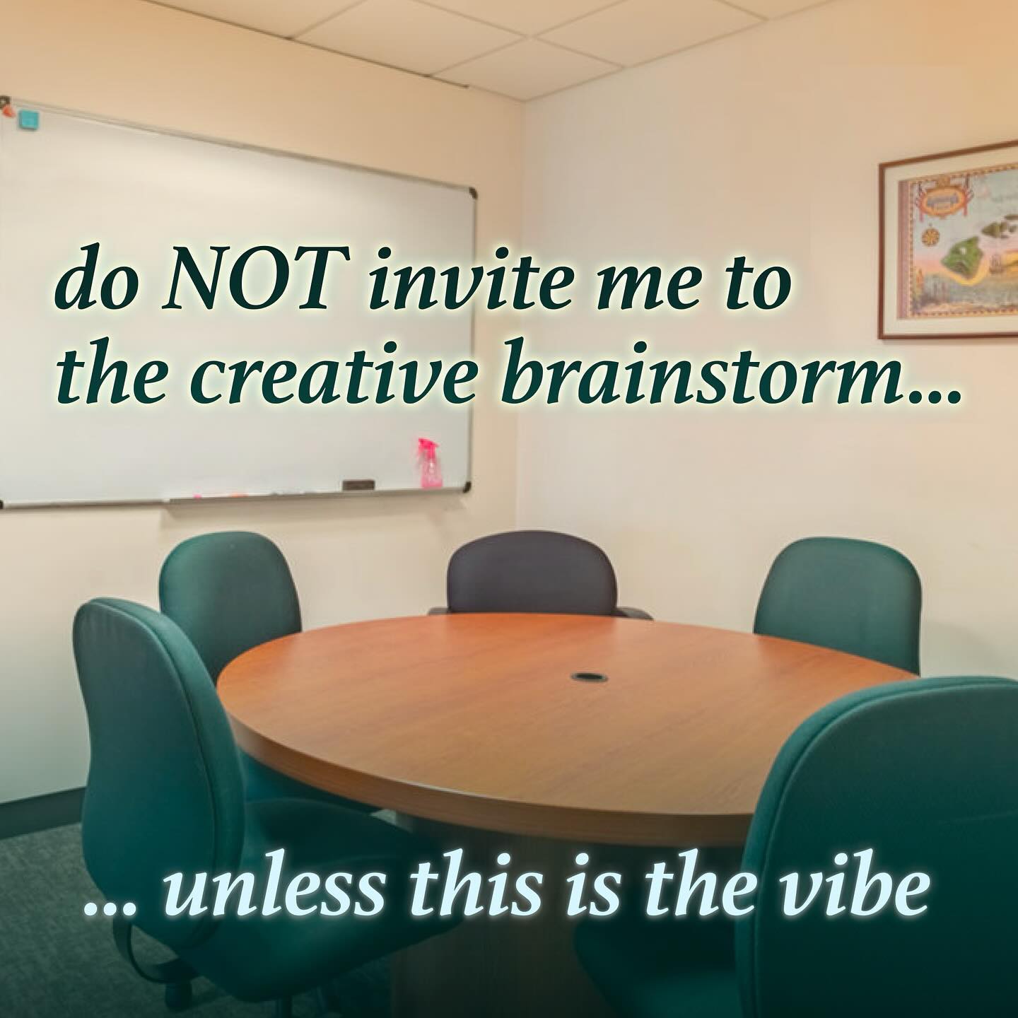 МОТ invite me to the creative unless this is vibe