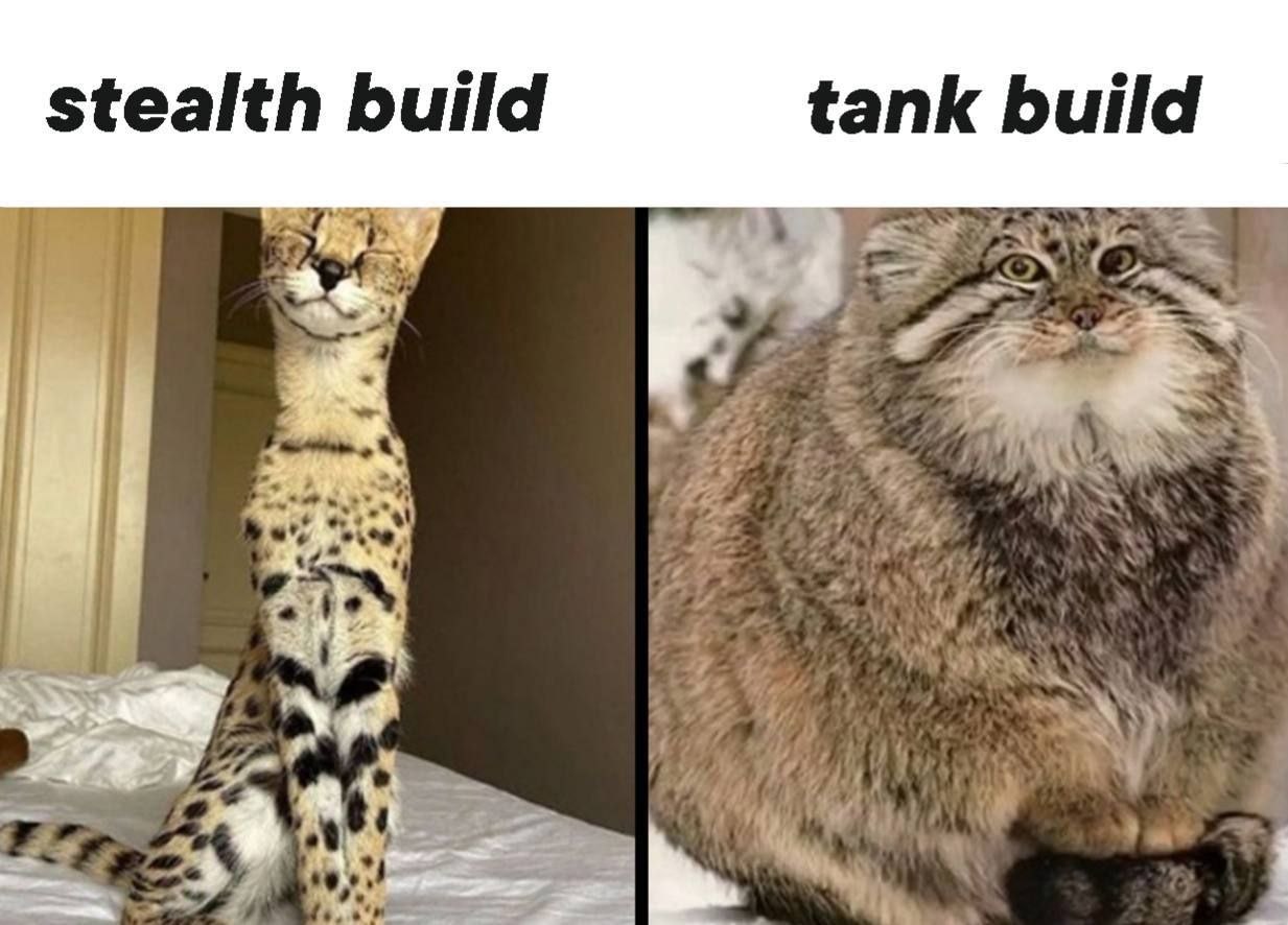 stealth build tank build Я и jon &1