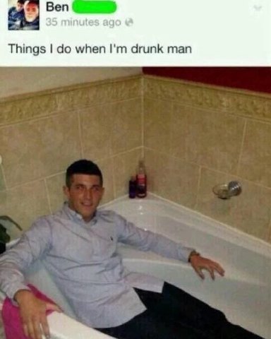 Ben 35 Minutes адо Things when drunk man