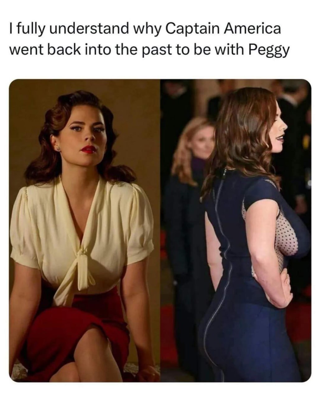 fully understand why Captain America went back into the past to be with Peggy 3