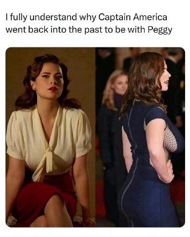 fully understand why Captain America went back into the past to be with Peggy 3