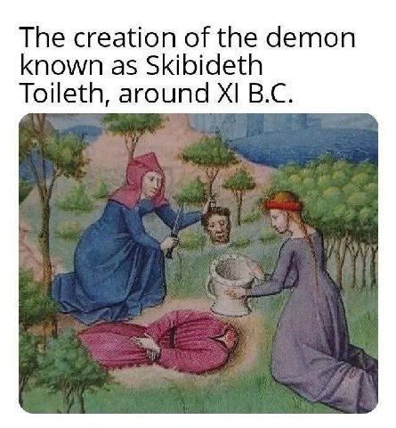 The creation of the demon known as Skibideth Toileth, around