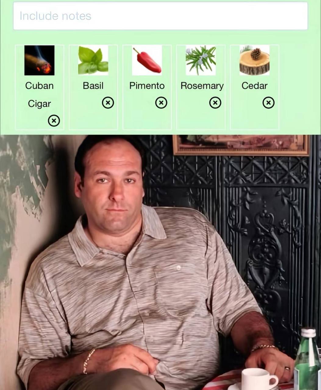 Cuban Basil Pimento Rosemary Cedar Cigar A aN С Я