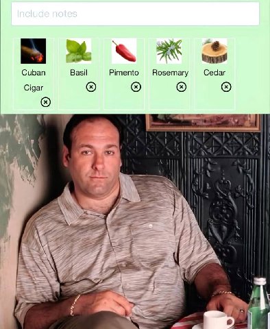 Cuban Basil Pimento Rosemary Cedar Cigar A aN С Я