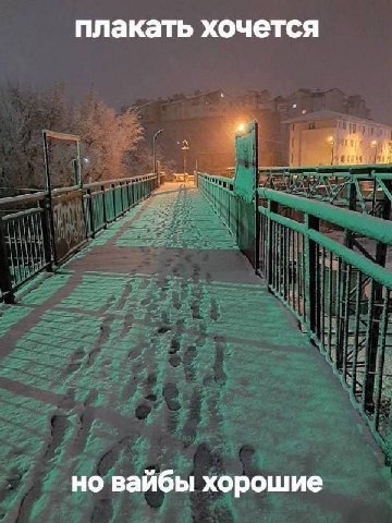 плакать хочется но вайбы хорошие