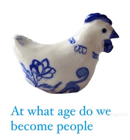At what age we become people
