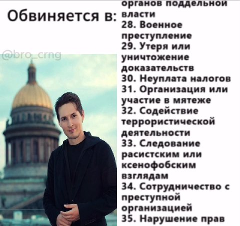 Обвиняется в: i 1. массовое убийство | 2. принужденный ® каннибализм Киберпреступления 4 против человечества 5. вандализм 9. терроризм 8. Похищение 9. Незаконное оборот Обвиняется в: оружия Обвиняется