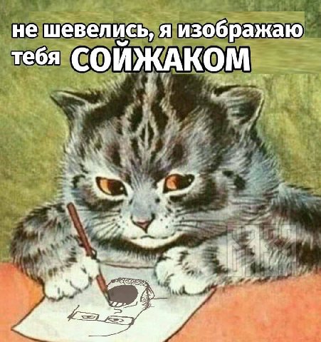 не шевелись, я изображаю тебя СОЙЖАКОМ