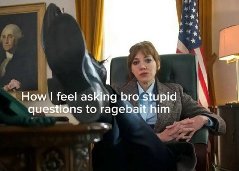 How feel asking bro stupid questions to ragebait him