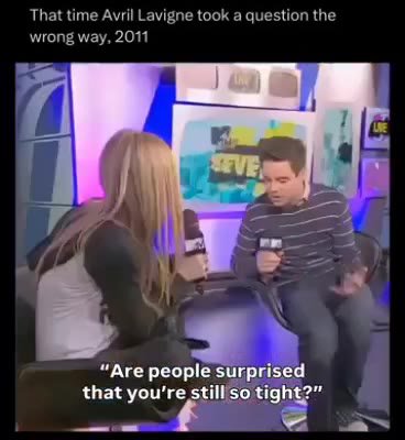 That time Avril Lavigne took а question the “Are people surprised р that you're stilliso tight?”