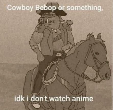 Cowboy Bebop or something, idk i dont watch anime