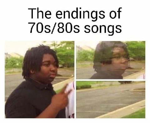 The endings of songs