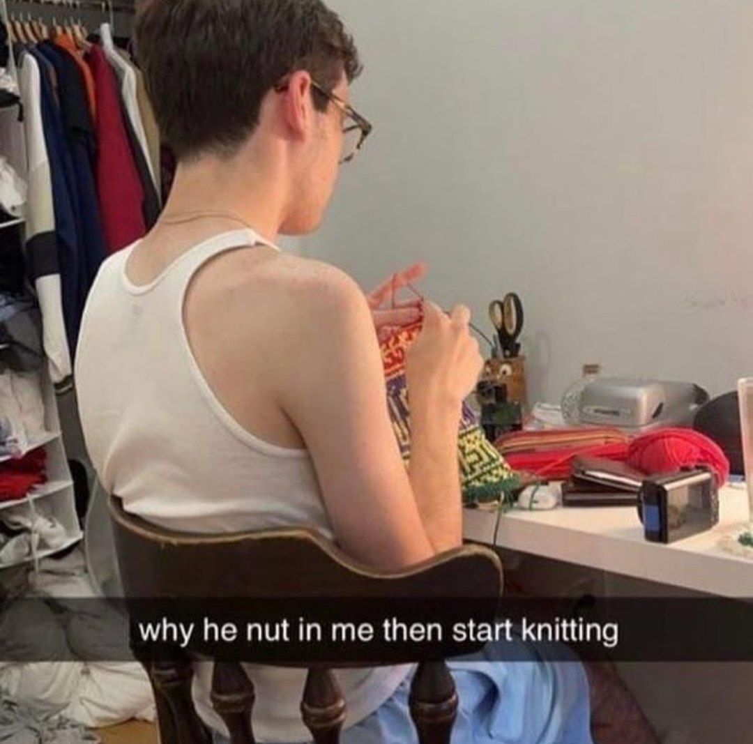 why then start knitting