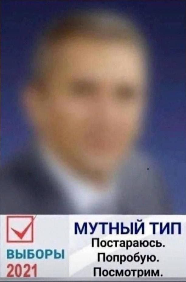 МУТНЫЙ ТИП Постараюсь. ВЫБОРЫ Попробую. _2021 Посмотрим.