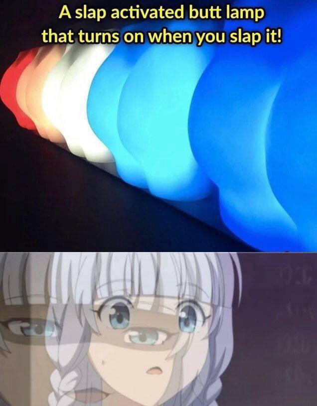 А slap activated butt lamp that turns on when you slap it!