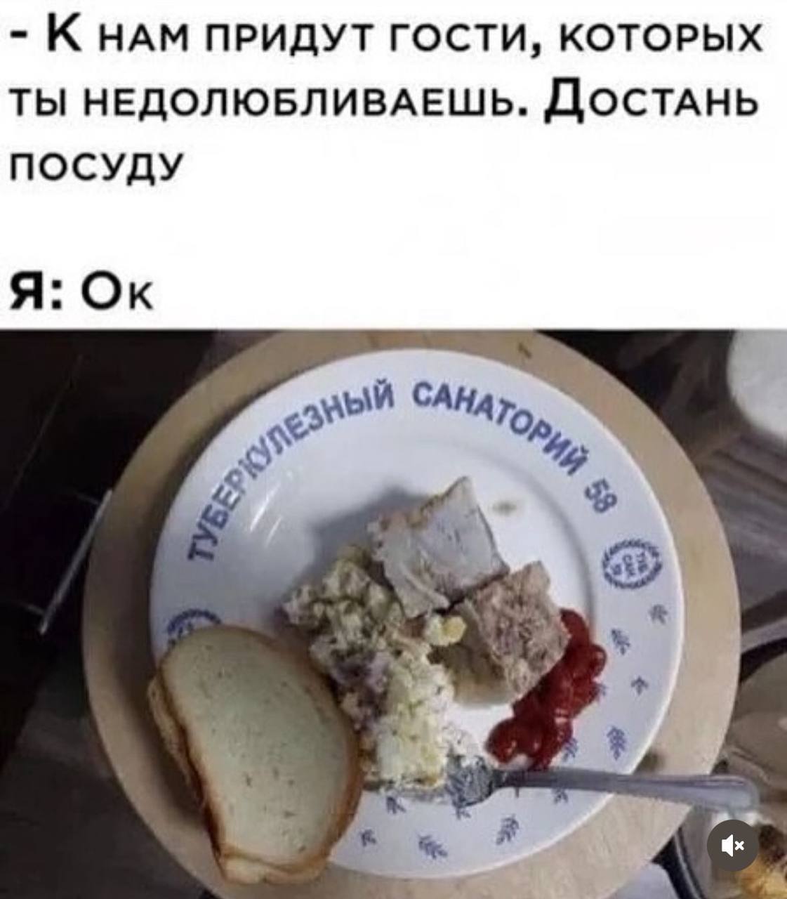 КНАМ ПРИДУТ ГОСТИ, КОТОРЫХ ТЫ НЕДОЛЮБЛИВАЕШЬ. Достань ПОСУДУ Я: