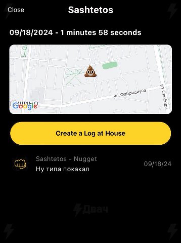 Close Sashtetos 09/18/2024 1 minutes 58 seconds 9 Create a Log at House Sashtetos Nugget 09/18/24 Ну типа покакал
