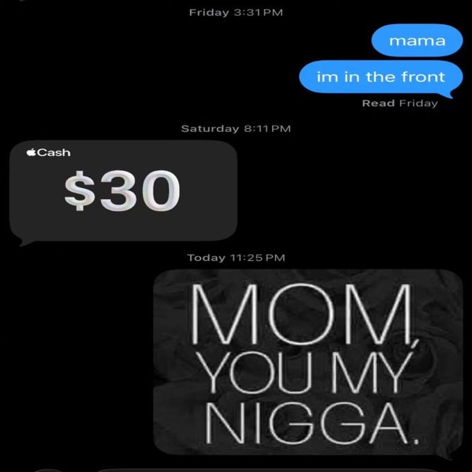 Friday Read Friday Saturday @Cash $30 Today MOM YOU MY NIGGA.