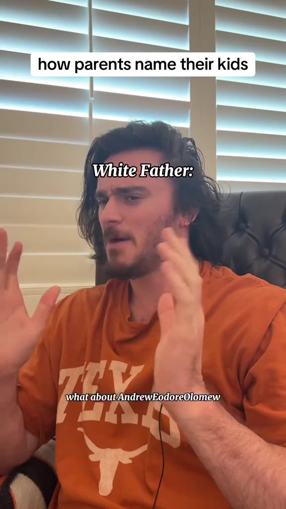 how parents name their kids White Mother; what about AndrewEodoreOlomew) Asian\Mother3 White)Eather: | АмтаЕаБоиРАпагемЕодогеотем» 2 how about just Andrew? Asian\Eather: \