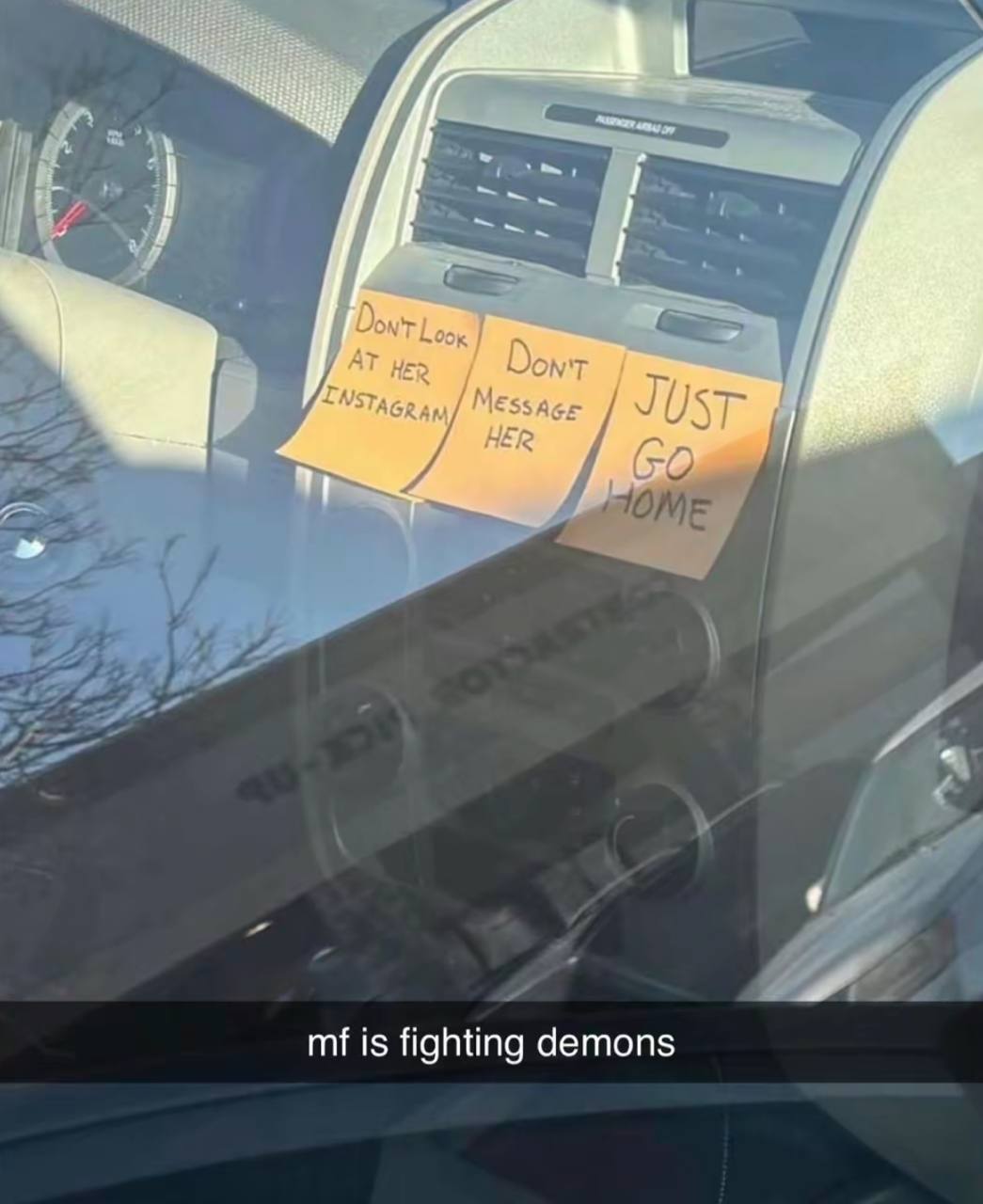 is fighting demons