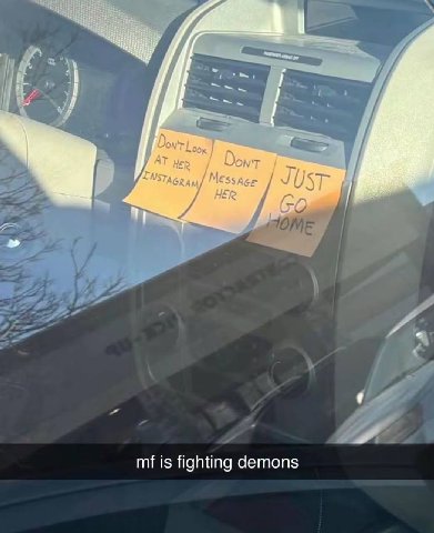 is fighting demons