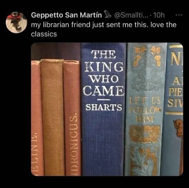 Geppetto San Martin my librarian friend just sent me this. love the classics 7 Я