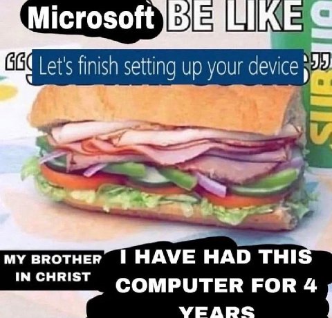 finish setting up your my HAVE HAD THI IN CHRIST COMPUTER FOR 4 VEARS