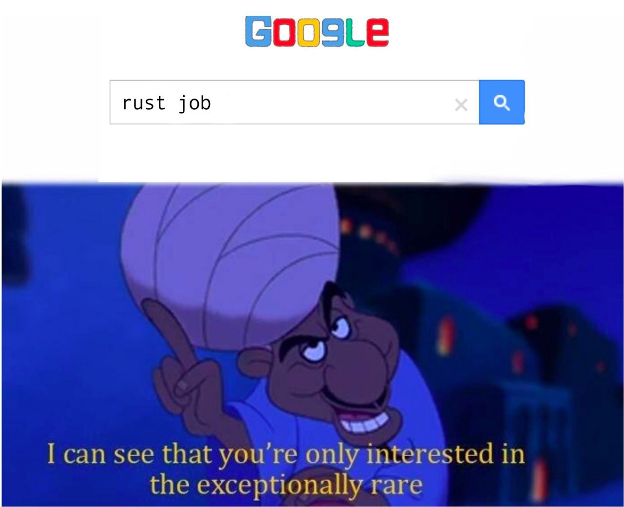 GOOSLe rust job I can see that you're only interested in the exceptionally rare