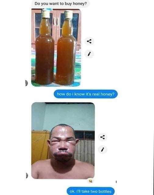 you want to buy honey? how i know it's real honey? bottles