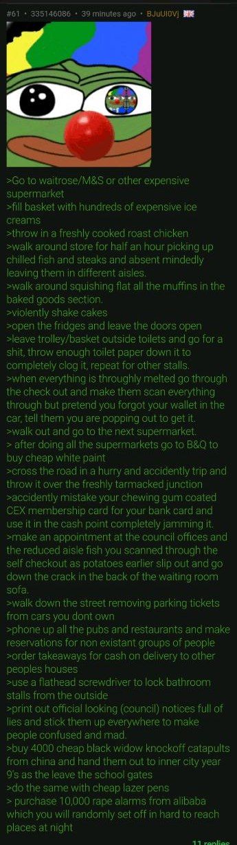 Clown world requires clown solutions