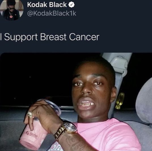 Kodak Black Support Breast Cancer